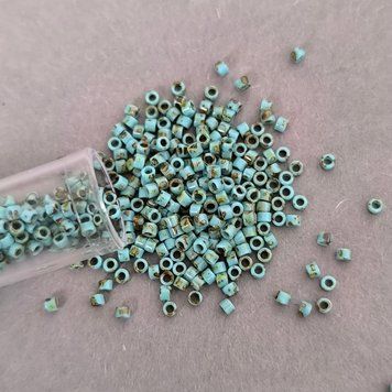 Miyuki Delica 11/0 DB 2264 PICASSO мікс бірюзово-коричневий 5г DB2264 фото